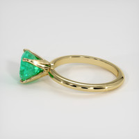 1.95 Ct. Emerald Ring, 18K Yellow Gold 4