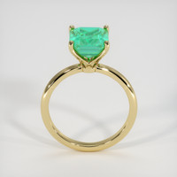 2.12 Ct. Emerald Ring, 18K Yellow Gold 3