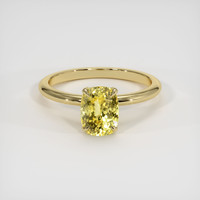 2.57 Ct. Yellow Sapphire Ring, 18K Yellow Gold 1