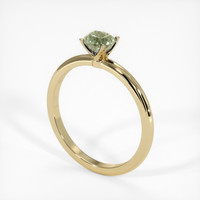 0.58 Ct. Sapphire Ring, 18K Yellow Gold 2