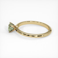 0.58 Ct. Sapphire Ring, 18K Yellow Gold 4