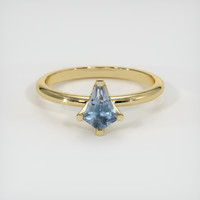 0.71 Ct. Sapphire Ring, 18K Yellow Gold 1