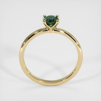 0.48 Ct. Bluish Green Sapphire Ring, 18K Yellow Gold 3