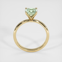 1.27 Ct. Yellowish Green Sapphire Ring, 18K Yellow Gold 3