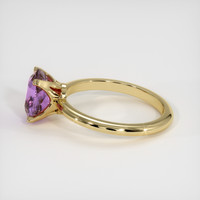 3.17 Ct. Purple Sapphire Ring, 18K Yellow Gold 4