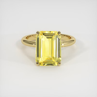 5.03 Ct. Yellow Sapphire Ring, 18K Yellow Gold 1