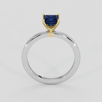 0.89 Ct. Blue Sapphire Ring, 14K Yellow & White 3