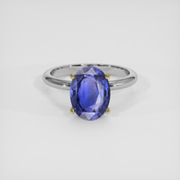 4.68 Ct. Blue Sapphire Ring, 14K Yellow & White 1