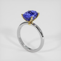 4.68 Ct. Blue Sapphire Ring, 14K Yellow & White 2