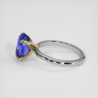 4.68 Ct. Blue Sapphire Ring, 14K Yellow & White 4