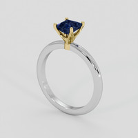 0.89 Ct. Blue Sapphire Ring, 18K Yellow & White 2