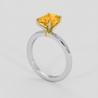 2.10 Ct. Yellowish Orange Spessartite Garnet Ring, 18K Yellow & White 2