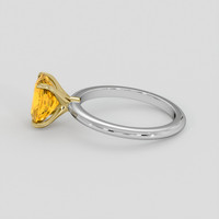 2.10 Ct. Yellowish Orange Spessartite Garnet Ring, 18K Yellow & White 4