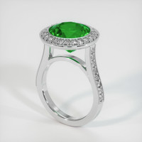 3.71 Ct. Emerald Ring, Platinum 950 2