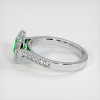 0.76 Ct. Emerald Ring, Platinum 950 4