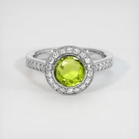 1.23 Ct. Gemstone Ring, Platinum 950 1