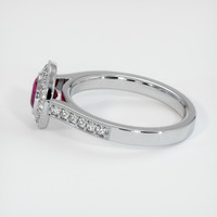 0.85 Ct. Ruby Ring, Platinum 950 4