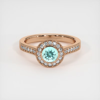 0.67 Ct. Gemstone Ring, 18K Rose Gold 1