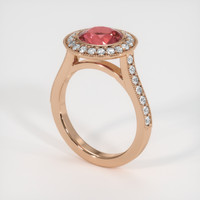 2.10 Ct. Gemstone Ring, 18K Rose Gold 2