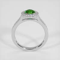 0.72 Ct. Green Demantoid Garnet Ring, 10K White Gold 3