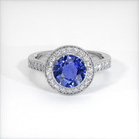 1.85 Ct. Sapphire Ring, 14K White Gold 1