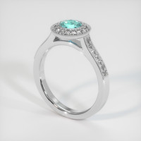 0.67 Ct. Gemstone Ring, 14K White Gold 2