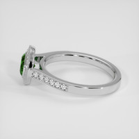 0.72 Ct. Green Demantoid Garnet Ring, 14K White Gold 4