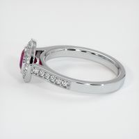 0.85 Ct. Ruby Ring, 14K White Gold 4