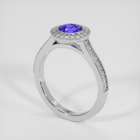1.03 Ct. Purple Sapphire Ring, 14K White Gold 2