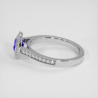 1.03 Ct. Purple Sapphire Ring, 14K White Gold 4