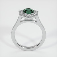 2.44 Ct. Bluish Green Sapphire Ring, 14K White Gold 3