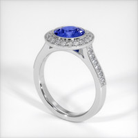 1.85 Ct. Sapphire Ring, 18K White Gold 2