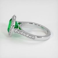 3.59 Ct. Emerald Ring, 18K White Gold 4