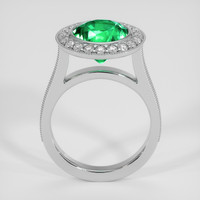2.34 Ct. Emerald Ring, 18K White Gold 3