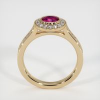 0.85 Ct. Ruby Ring, 14K Yellow Gold 3