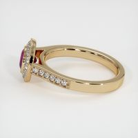 0.85 Ct. Ruby Ring, 14K Yellow Gold 4