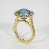 6.99 Ct. Sapphire Ring, 14K Yellow Gold 2