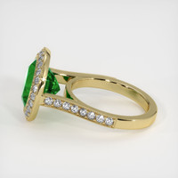 3.71 Ct. Emerald Ring, 18K Yellow Gold 4