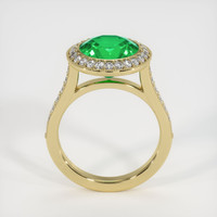 3.59 Ct. Emerald Ring, 18K Yellow Gold 3