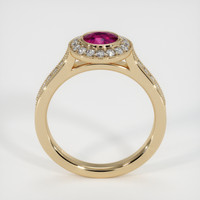 0.85 Ct. Ruby Ring, 18K Yellow Gold 3