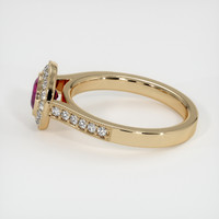 0.85 Ct. Ruby Ring, 18K Yellow Gold 4