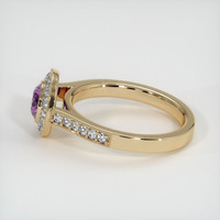 0.68 Ct. Sapphire Ring, 18K Yellow Gold 4