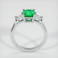 Three Stone Emerald Ring 0.92 Ct., Platinum 950 Preview