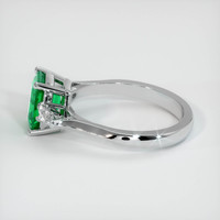 0.92 Ct. Emerald  Ring - Platinum 950