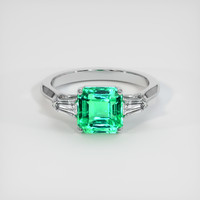 2.55 Ct. Emerald Ring, Platinum 950 1