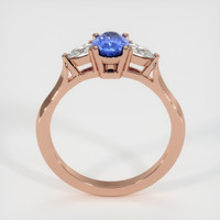 0.78 Ct. Blue Sapphire Ring, 14K Rose Gold 3