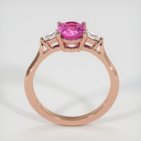2.09 Ct. Pinkish Purple Sapphire Ring, 18K Rose Gold 3