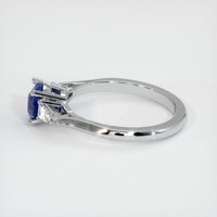 1.25 Ct. Blue Sapphire Ring, 14K White Gold 4