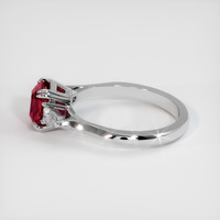 1.55 Ct. Ruby Ring, 14K White Gold 4