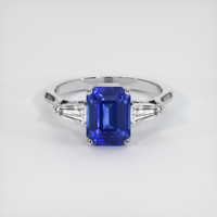 2.60 Ct. Sapphire Ring, 14K White Gold 1